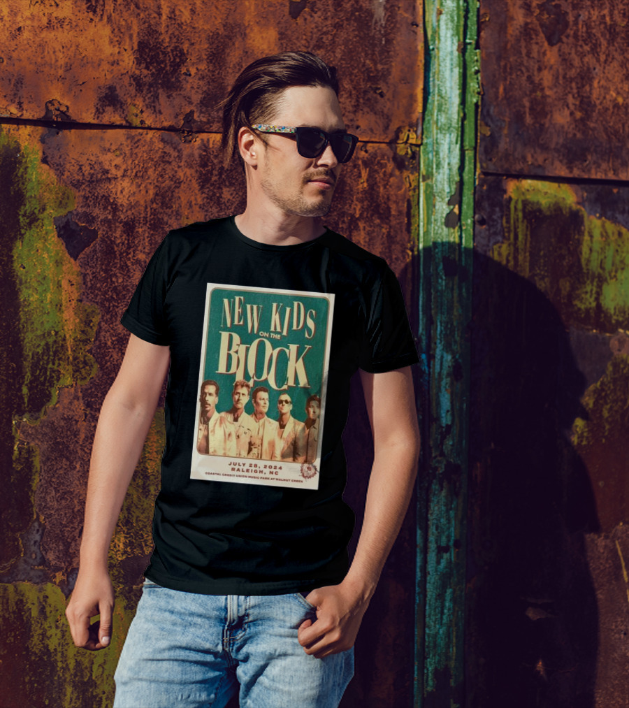 New Kids On The Block Coastal Credit Union Music Park Raleigh NC July 28 T-Shirt