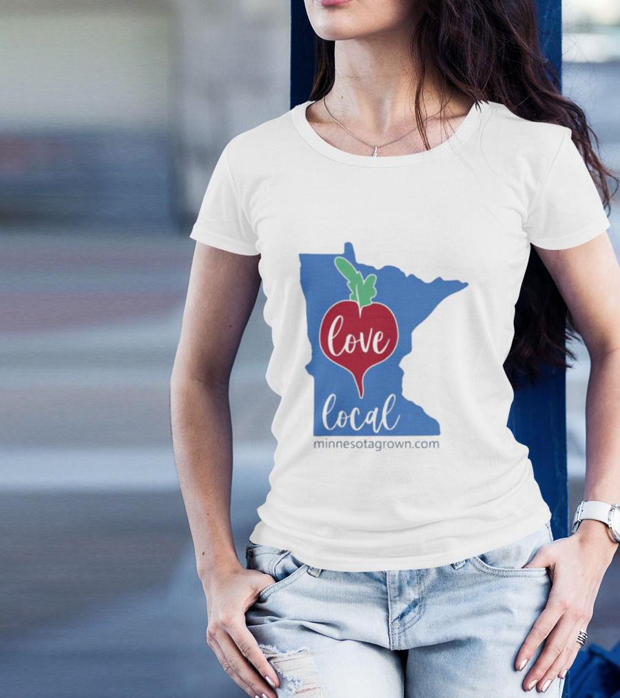 Love Local Minnesota Beetroot Minnesotagrown.com T-Shirt