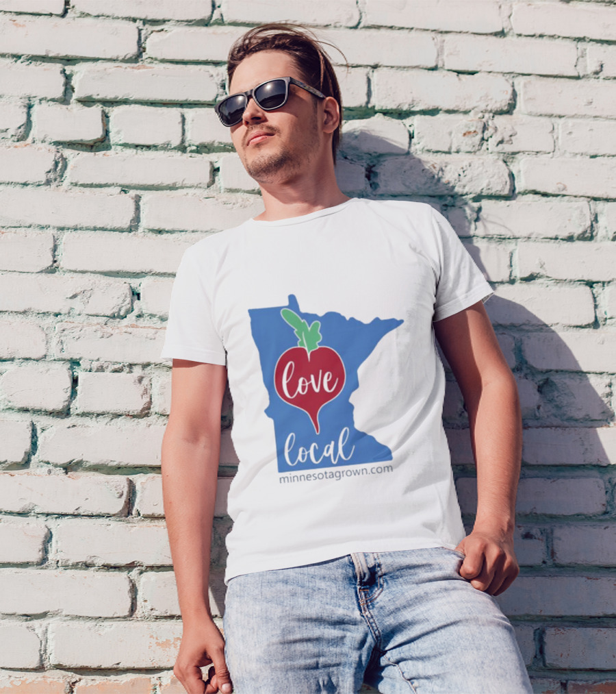 Love Local Minnesota Beetroot Minnesotagrown.com T-Shirt