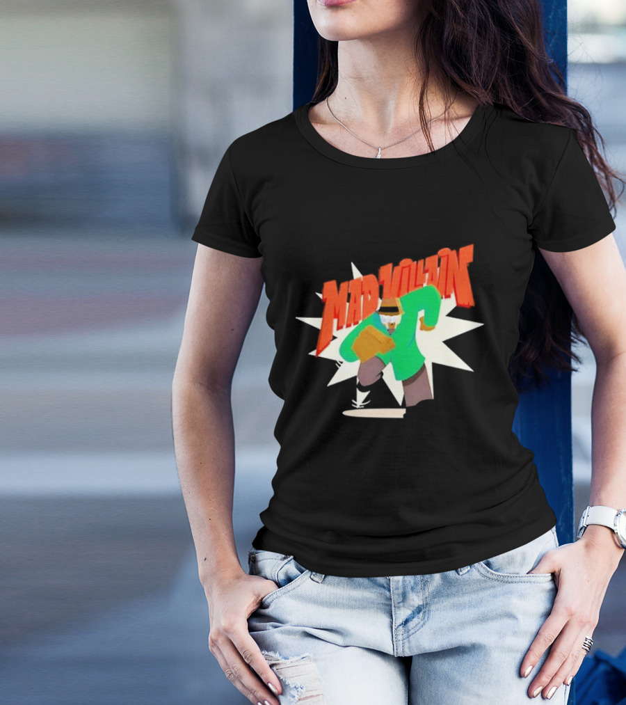 Madvillain MF Doom Cartoon Style Retro Villain Action T-Shirt