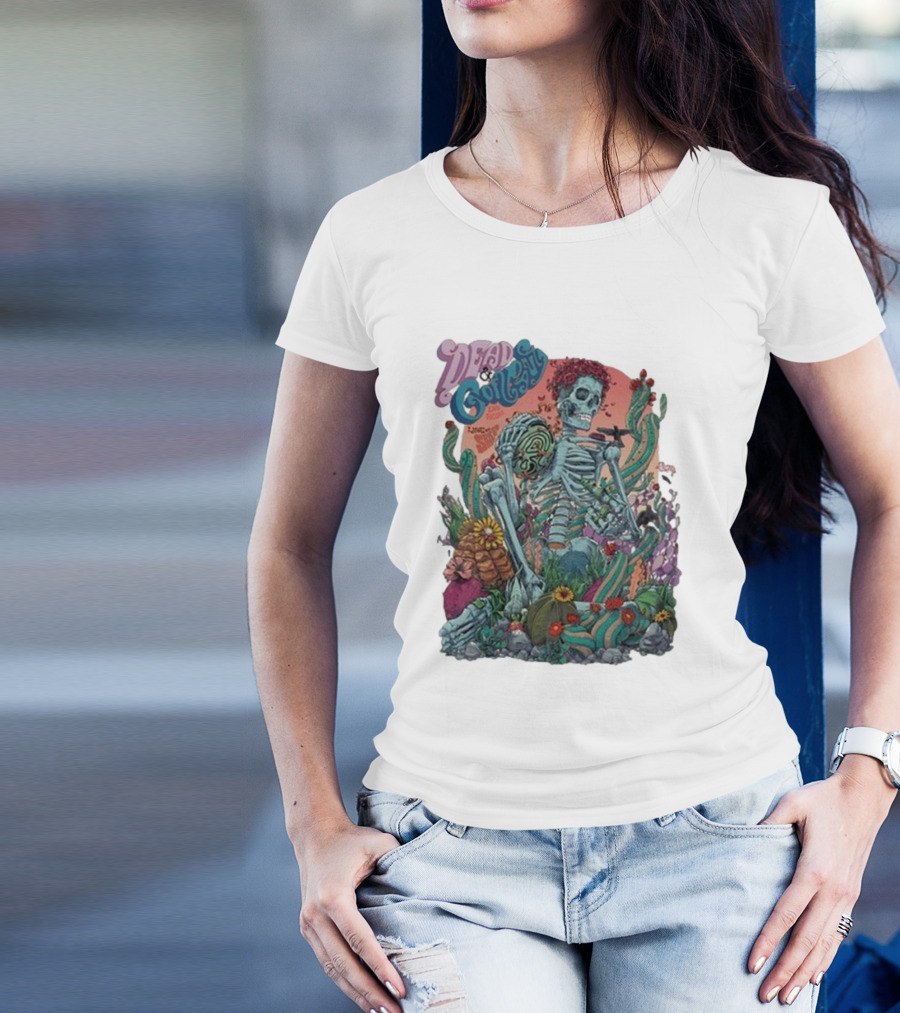 Dead And Company Aug 8 9 10 2024 Skeleton Desert Scene T-Shirt