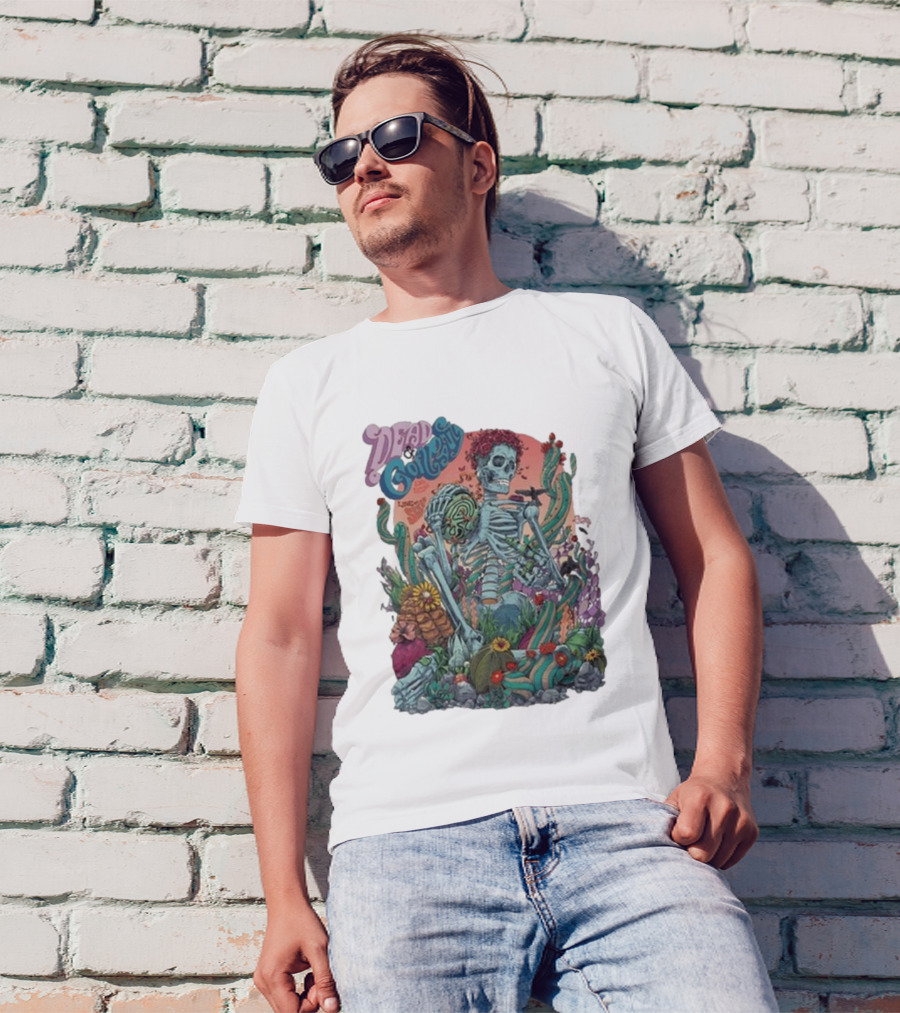 Dead And Company Aug 8 9 10 2024 Skeleton Desert Scene T-Shirt