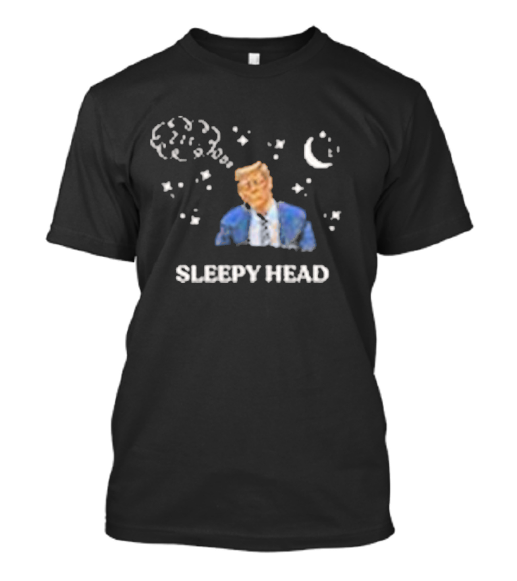 Donald Trump Sleepy Head 2024 Moon And Stars T-Shirt