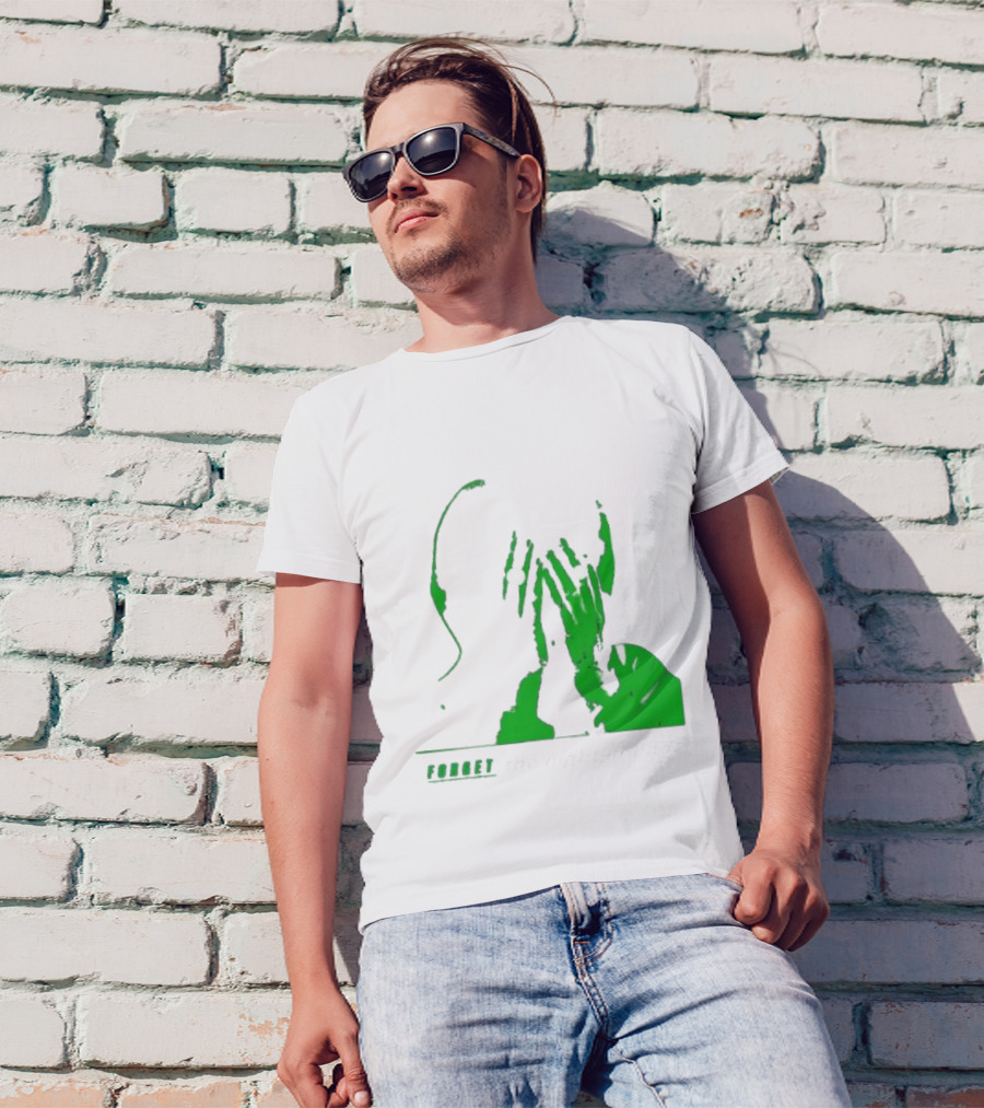 The Twilight Sad Forget The Night Ahead Green Silhouette With White Eyes T-Shirt