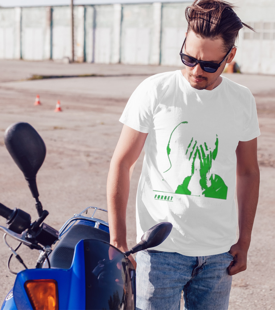 The Twilight Sad Forget The Night Ahead Green Silhouette With White Eyes T-Shirt