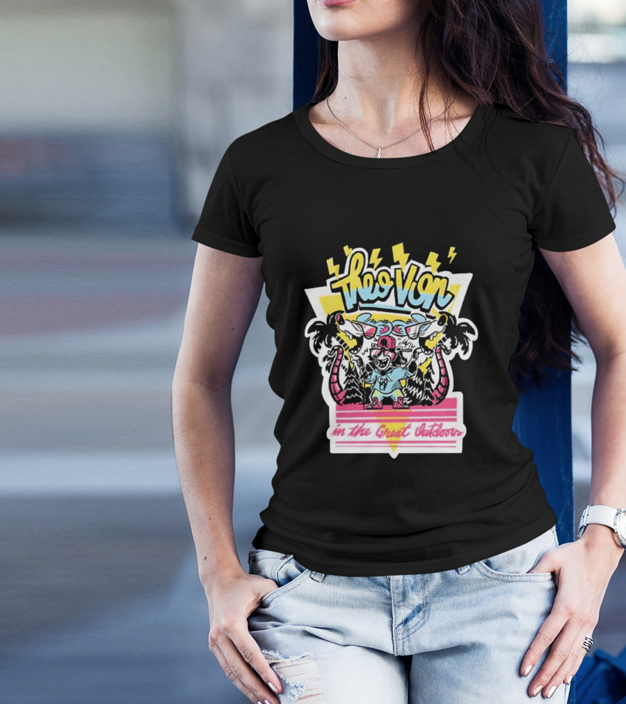 Theo Von In The Great Outdoors With Fun Wilderness Vibes T-Shirt