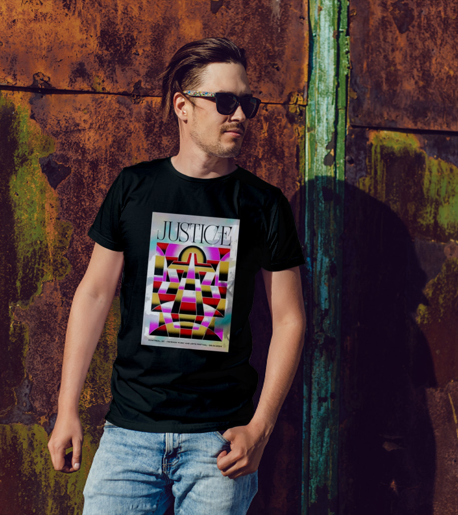 Justice Osheaga Music And Arts Festival August 4 2024 Parc Jean-Drapeau Montréal QC T-Shirt