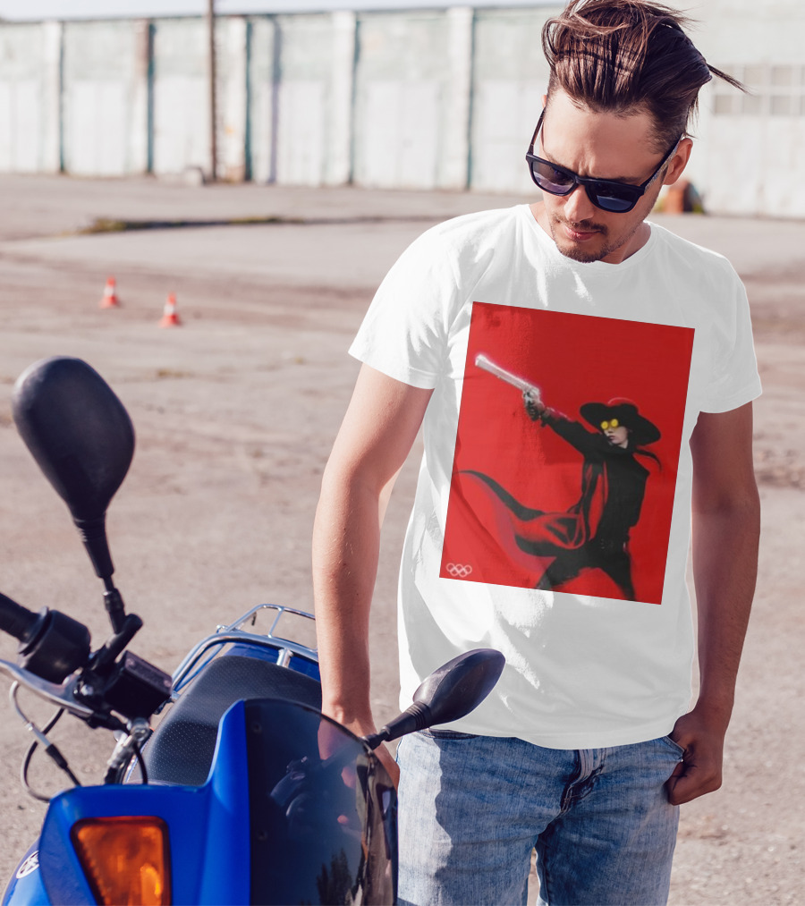 Kim Yeji Olympic Paris 2024 Alucard Shooter Red Cloak And Yellow Glasses T-Shirt