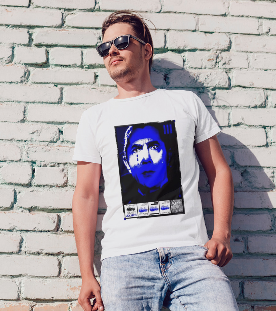Jack White August 13 2024 The Basement East Nashville TN Blue Dracula T-Shirt