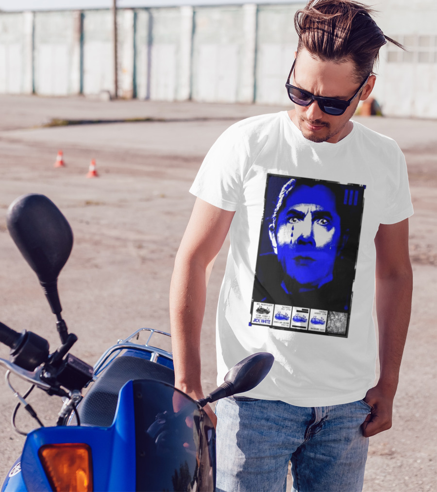Jack White August 13 2024 The Basement East Nashville TN Blue Dracula T-Shirt