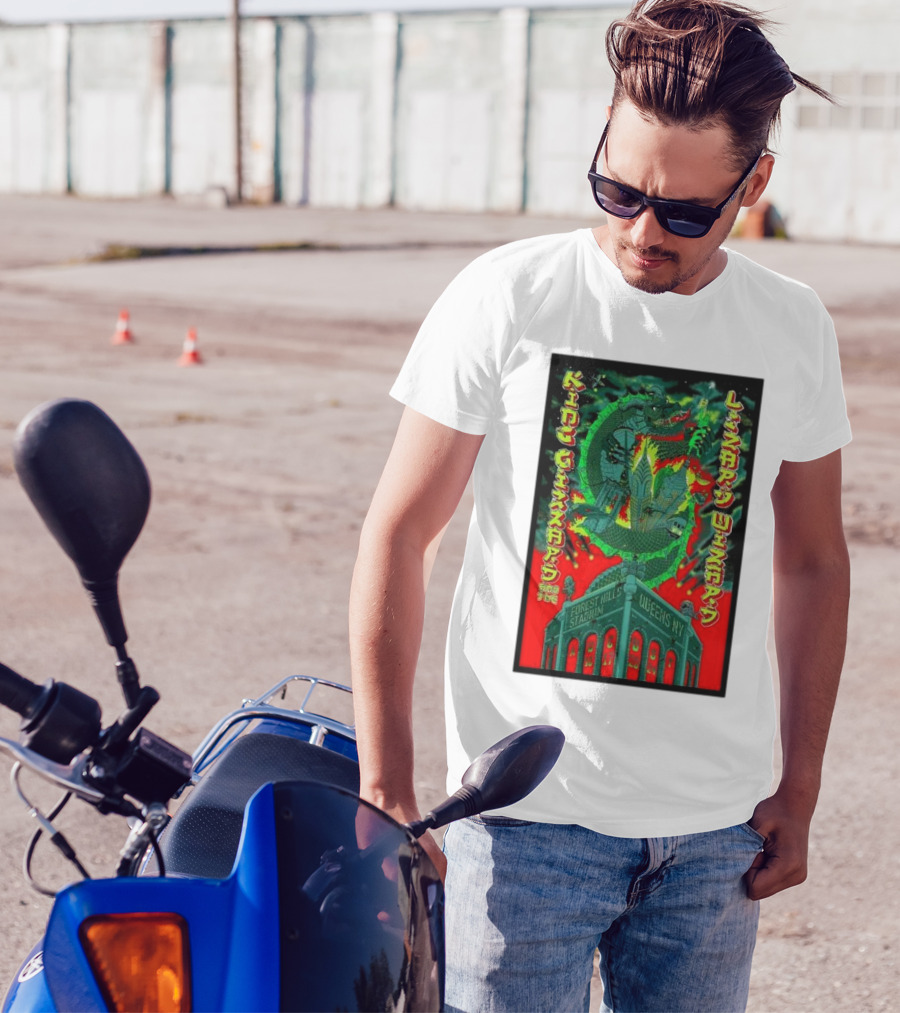 King Gizzard And The Lizard Wizard Aug 16 17 2024 Forest Hills Stadium Queens NY Serpent Dragon Neon T-Shirt