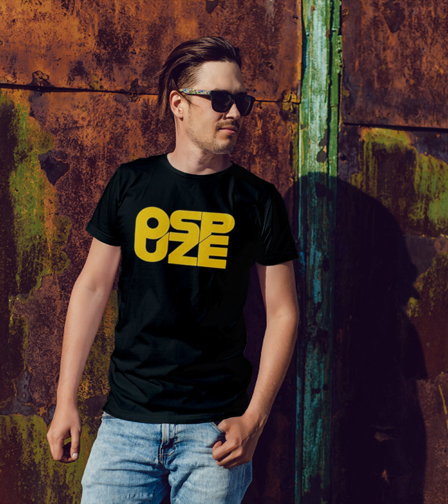 Ospuze Reach The Finals Bold Yellow Typography T-Shirt