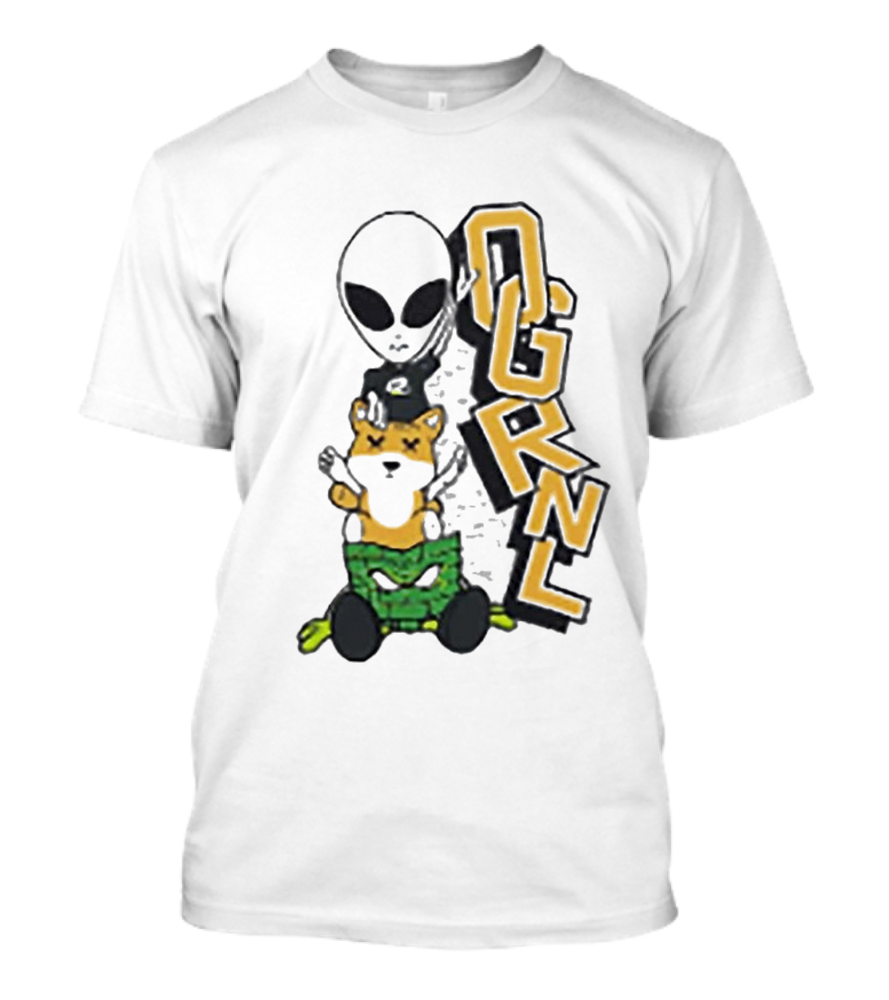 Rich And Lonely RNL Alien Green Optic Camo Mix T-Shirt