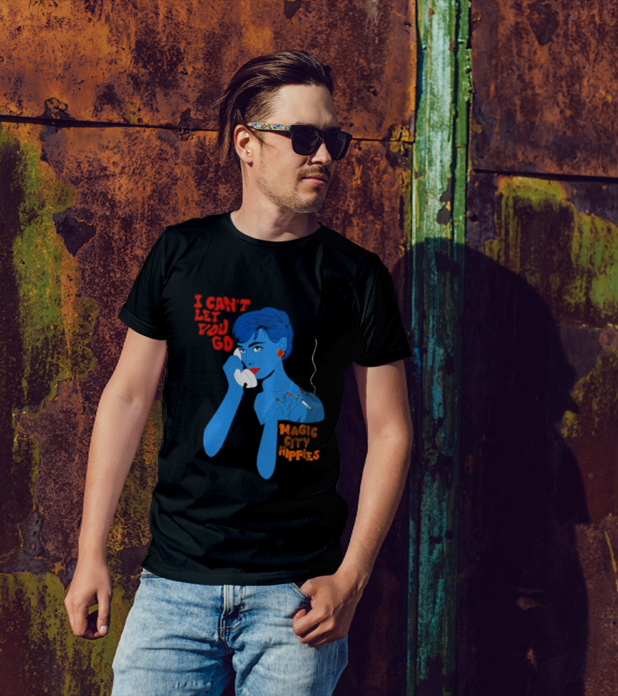I Can’t Let You Go Magic City Hippies Blue Woman Smoking T-Shirt