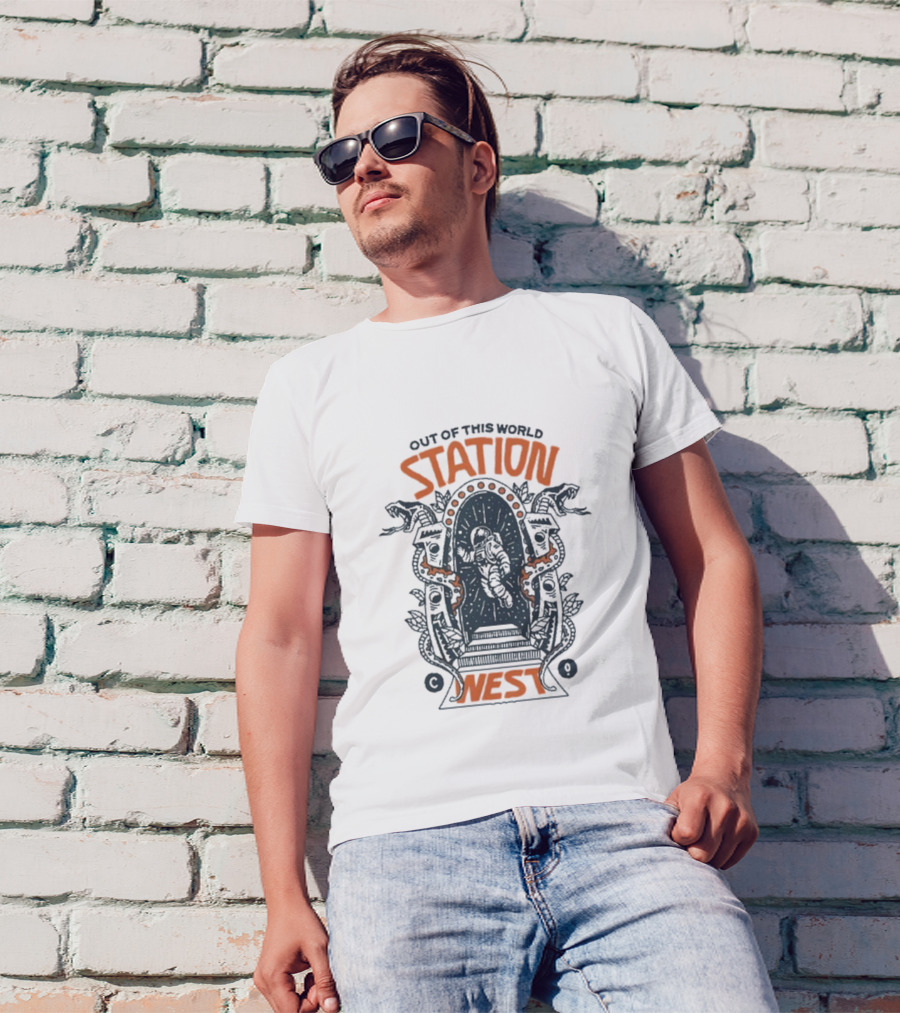 Out Of This World Station West Space Portal Adventure T-Shirt