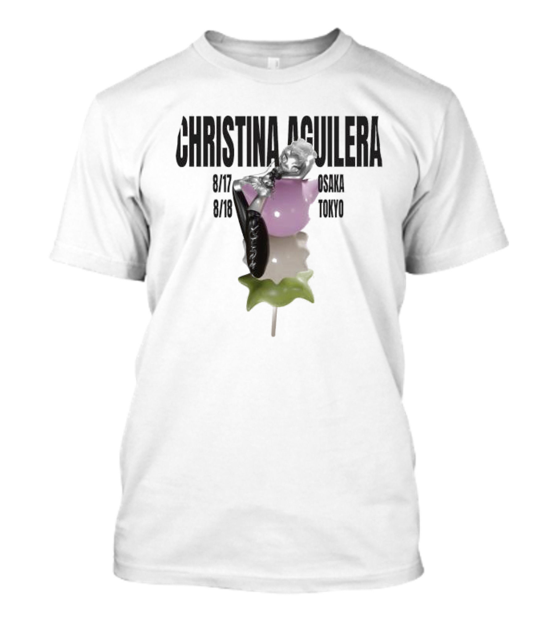 Christina Aguilera Osaka Tokyo Tour Pop Art Influence T-Shirt