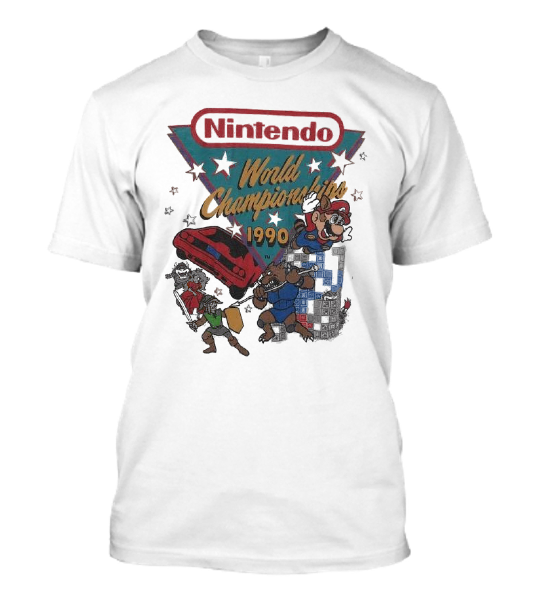 Nintendo World Championships 1990 Vtg Licensed T-Shirt