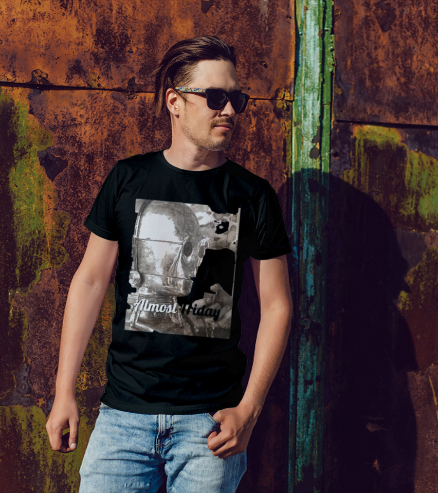 Almost Friday Star Wars C-3PO Smoking T-Shirt