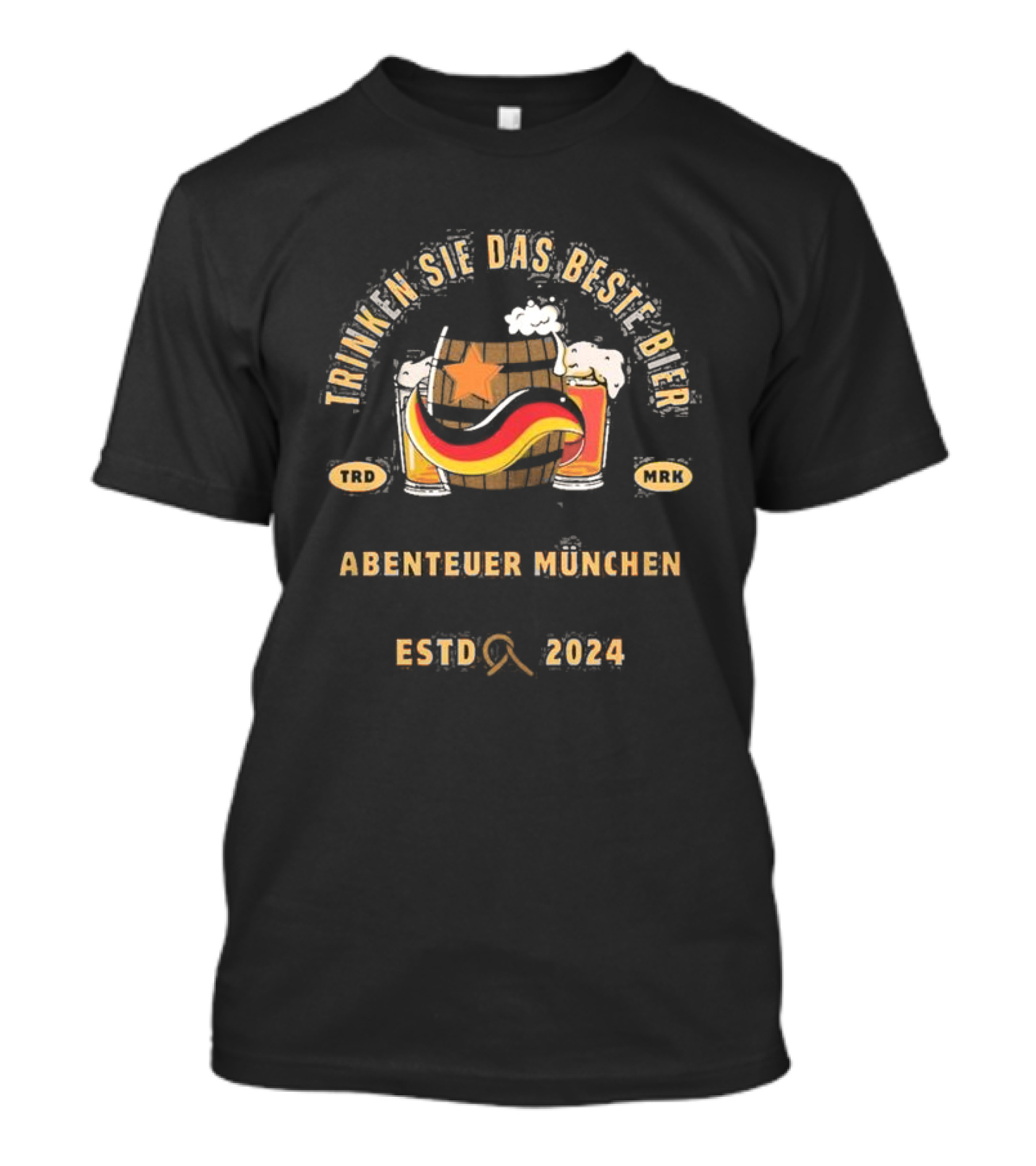 Trinken Sie Das Beste Bier Abenteuer München ESTD 2024 Oktoberfest T-Shirt