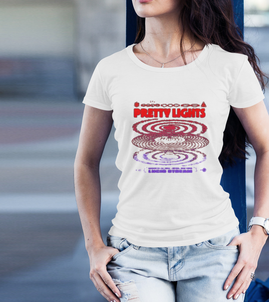 Pretty Lights Lucid Stream August 23-24, 2024 Bethel New York T-Shirt