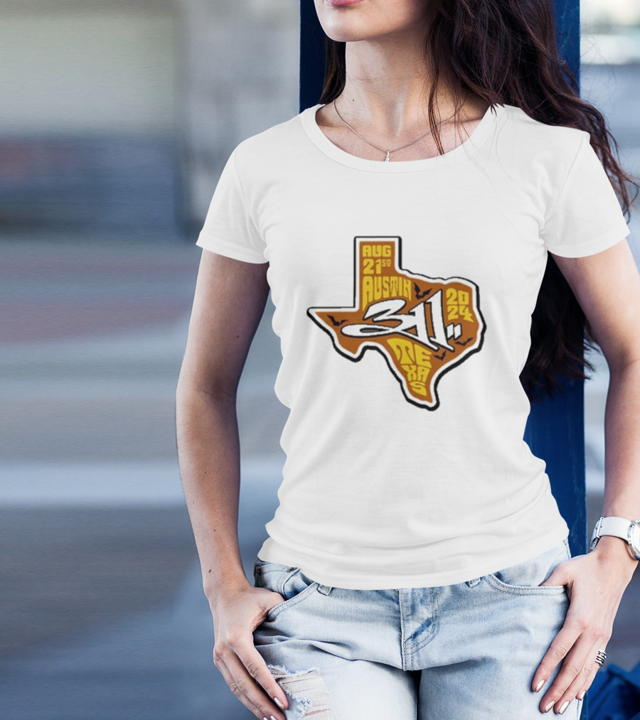Aug 21st 2024 311 Austin Texas Tour Map T-Shirt