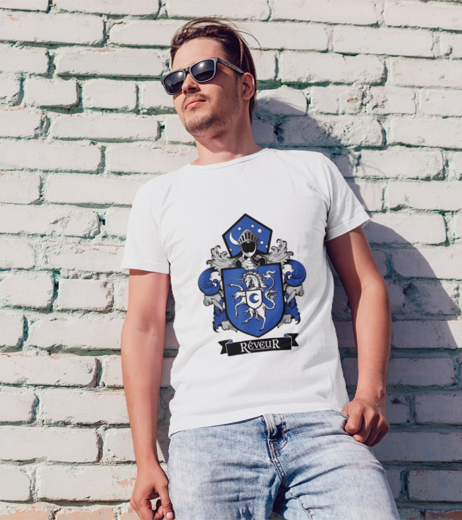 Rêveur House Of Dreamers RCA Givers School Spirit Unicorn Coat Of Arms T-Shirt