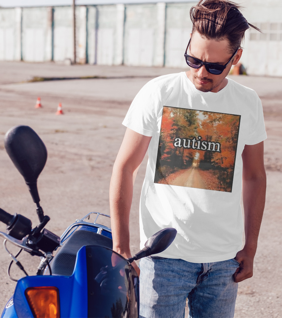 Autism In An Autumn Forest Pathway T-Shirt