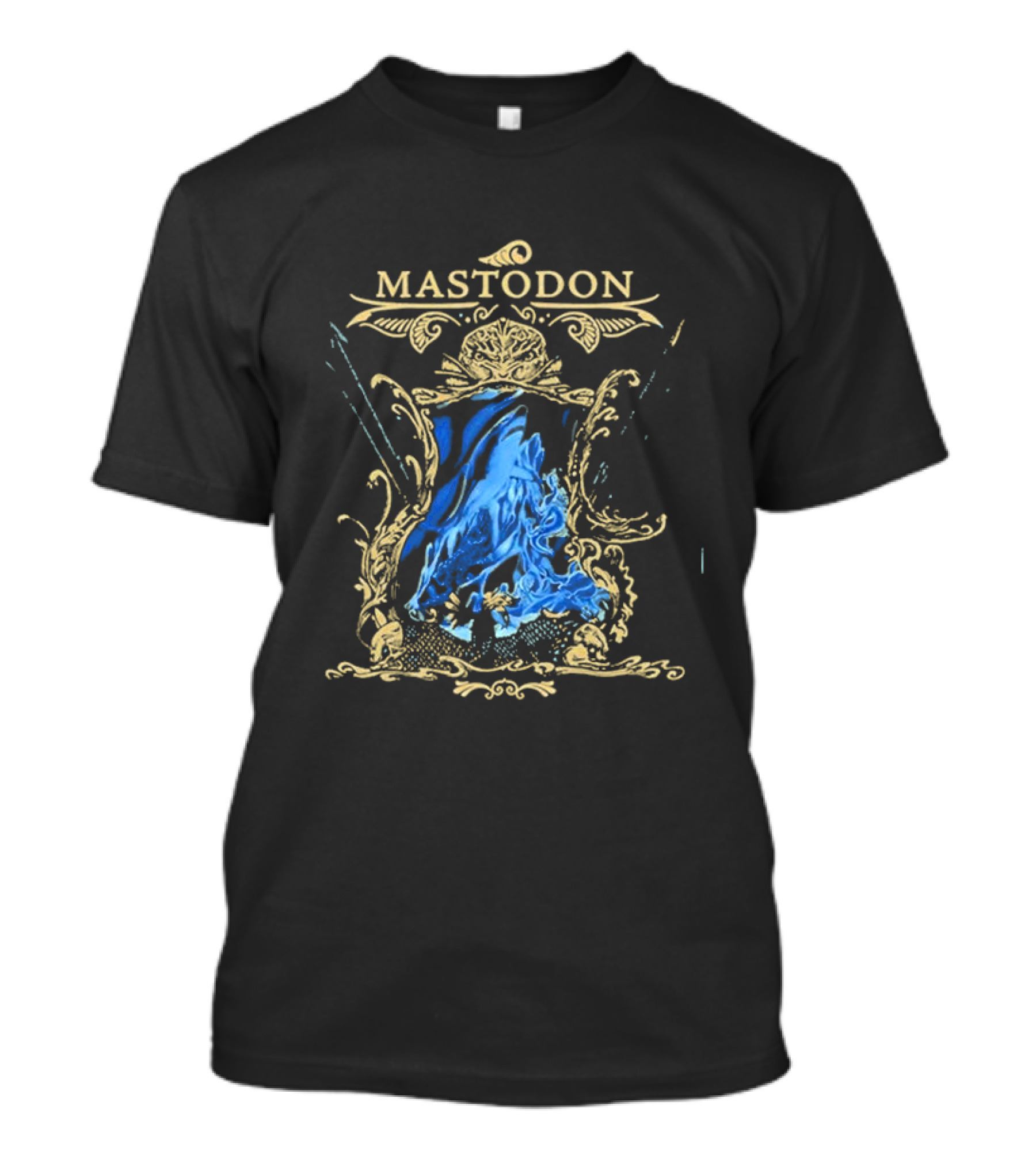 Mastodon Ornate Blue Sea Beast T-Shirt