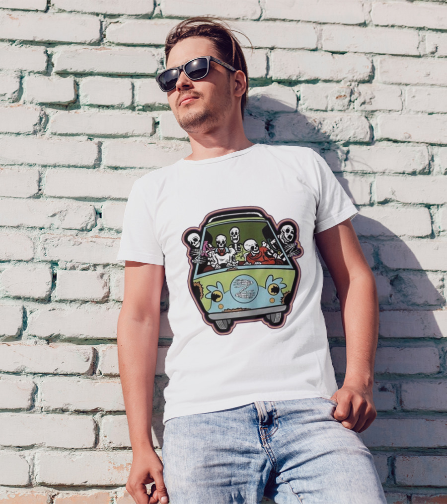 Deadbeats Inc Skeletons In Van T-Shirt