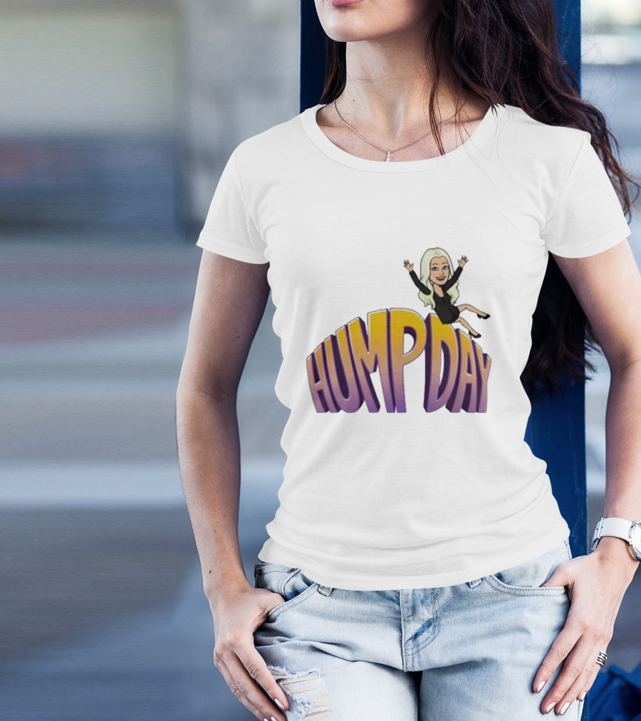 Debbie Quasimodo Hump Day Cartoon Character Text T-Shirt