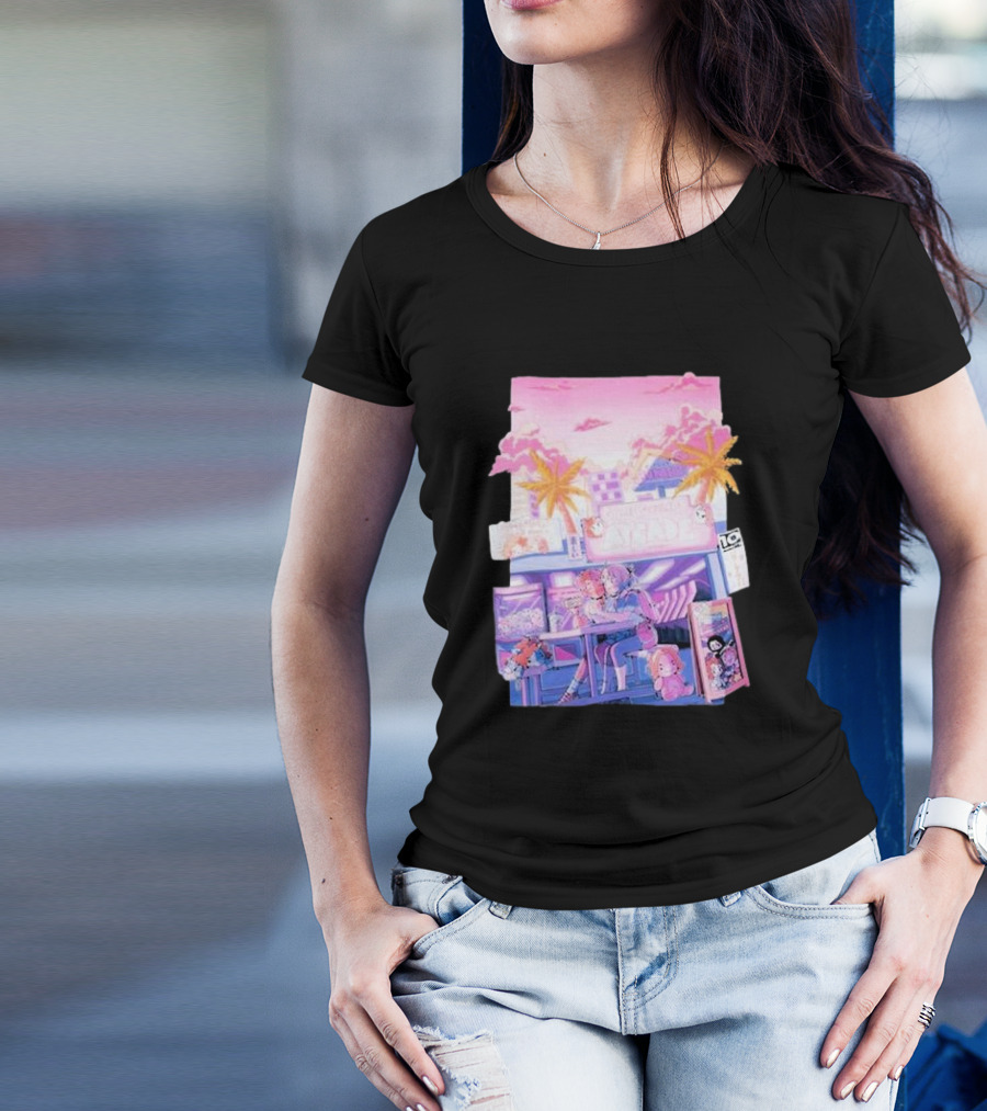 Game Grumps Arcade Neon Palm Trees T-Shirt