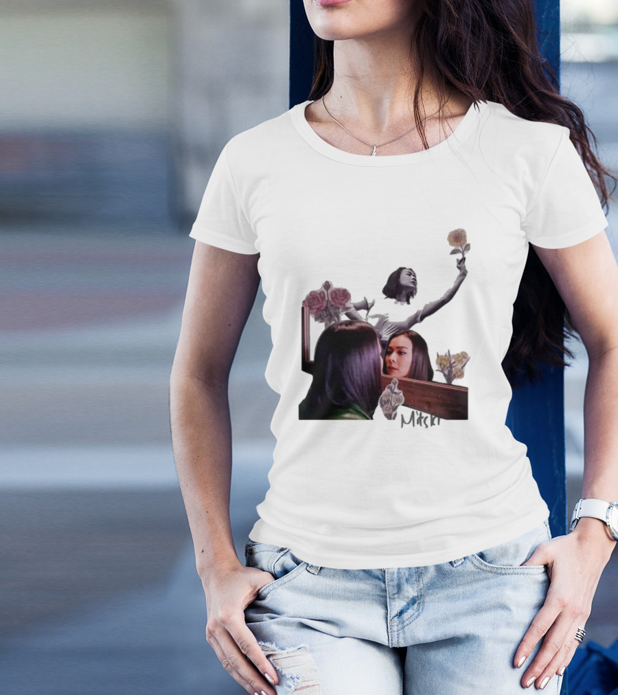 Mitski Collage With Flowers And Reflective T-Shirt