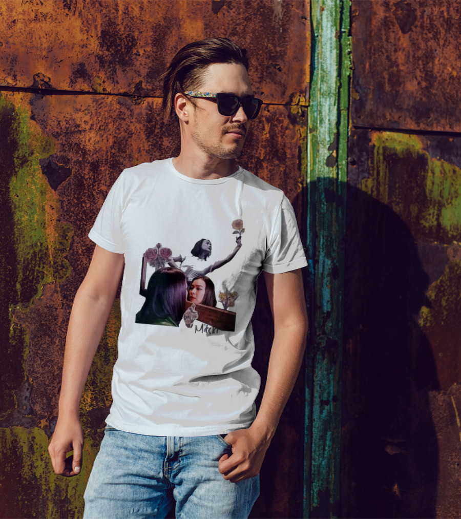 Mitski Collage With Flowers And Reflective T-Shirt