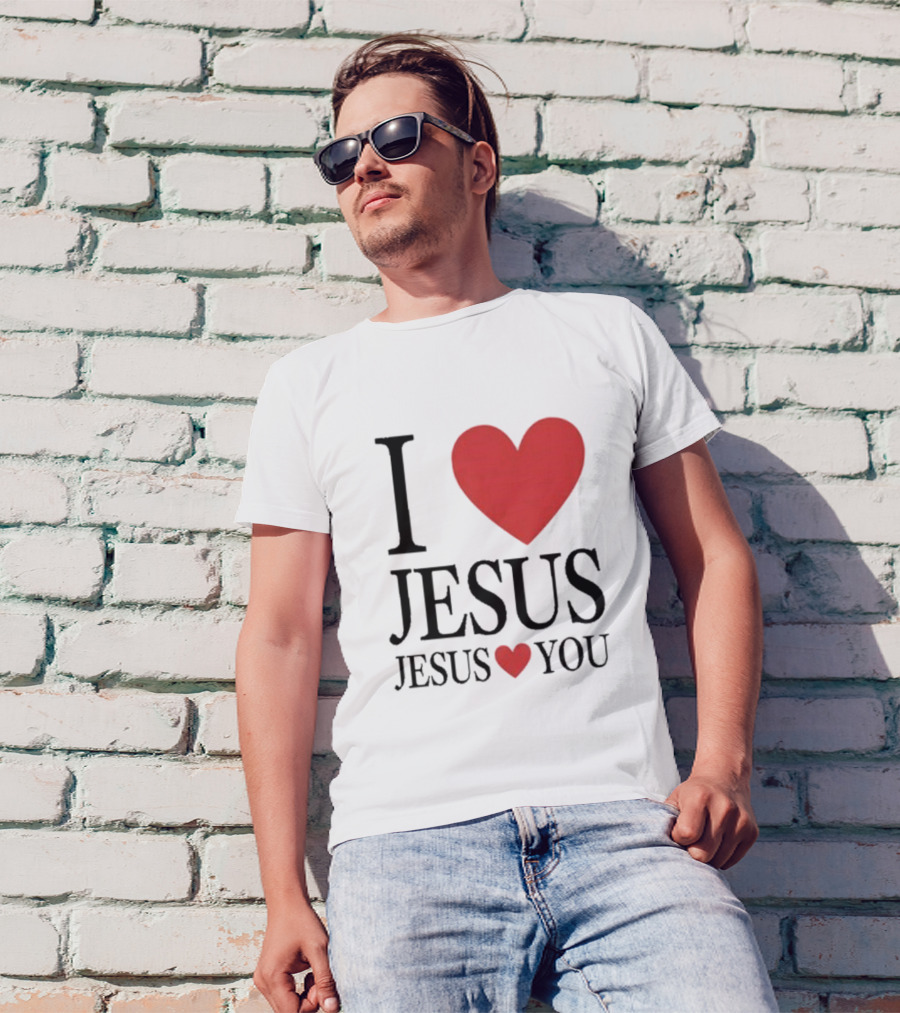 Bryce Crawford I Heart Jesus Jesus Loves You T-Shirt
