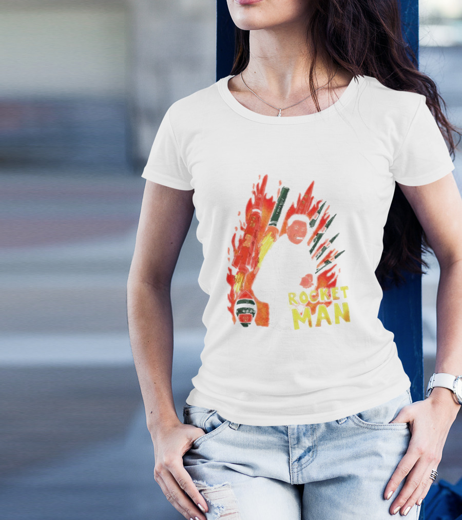 Penkmatters Rocket Man Korean Leader With Missiles T-Shirt