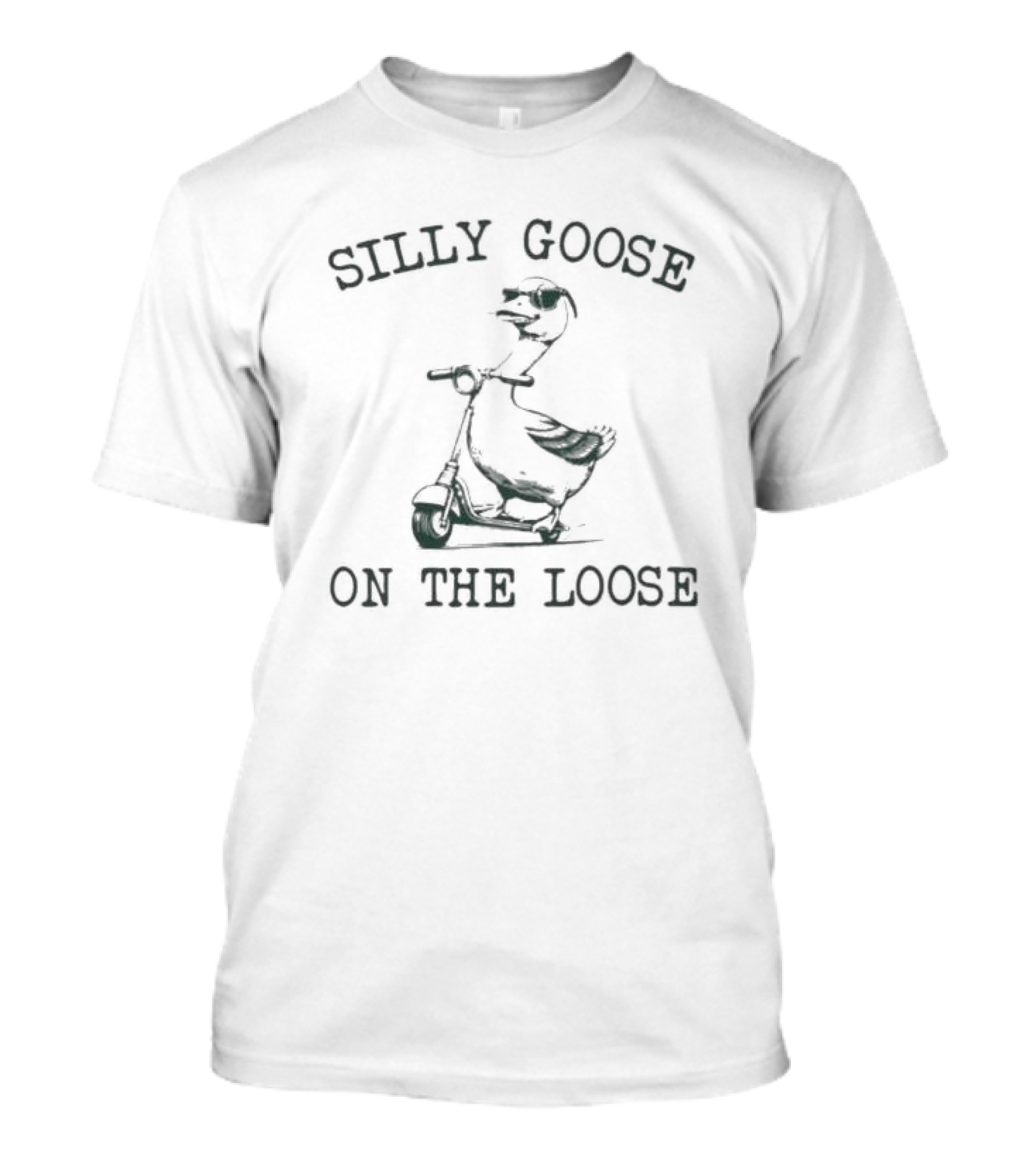 Silly Goose On The Loose Riding Scooty T-Shirt