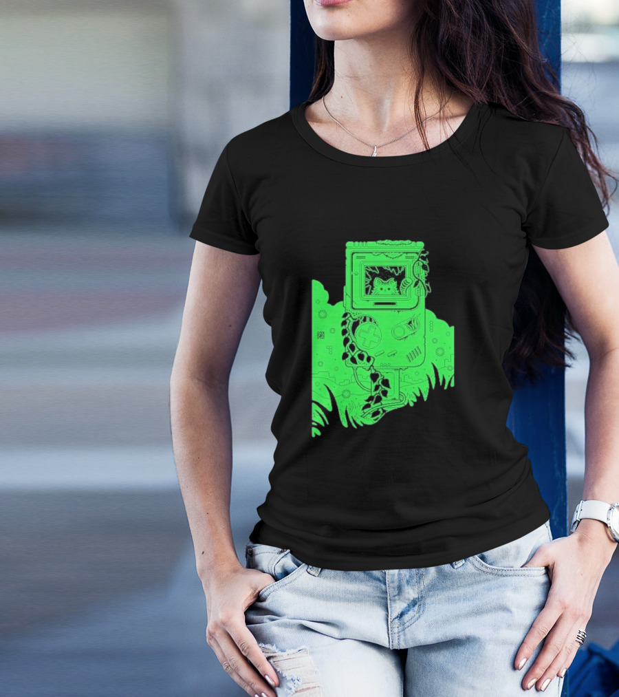Abandoned Glow Retro Creature Drew Wise T-Shirt