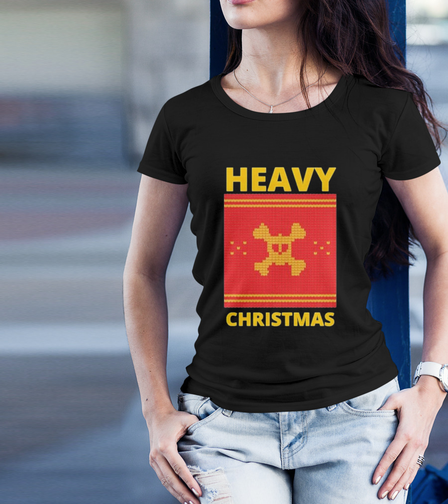 Heavy Metal Christmas Sweater Skull Design For Christmas Musical T-Shirt