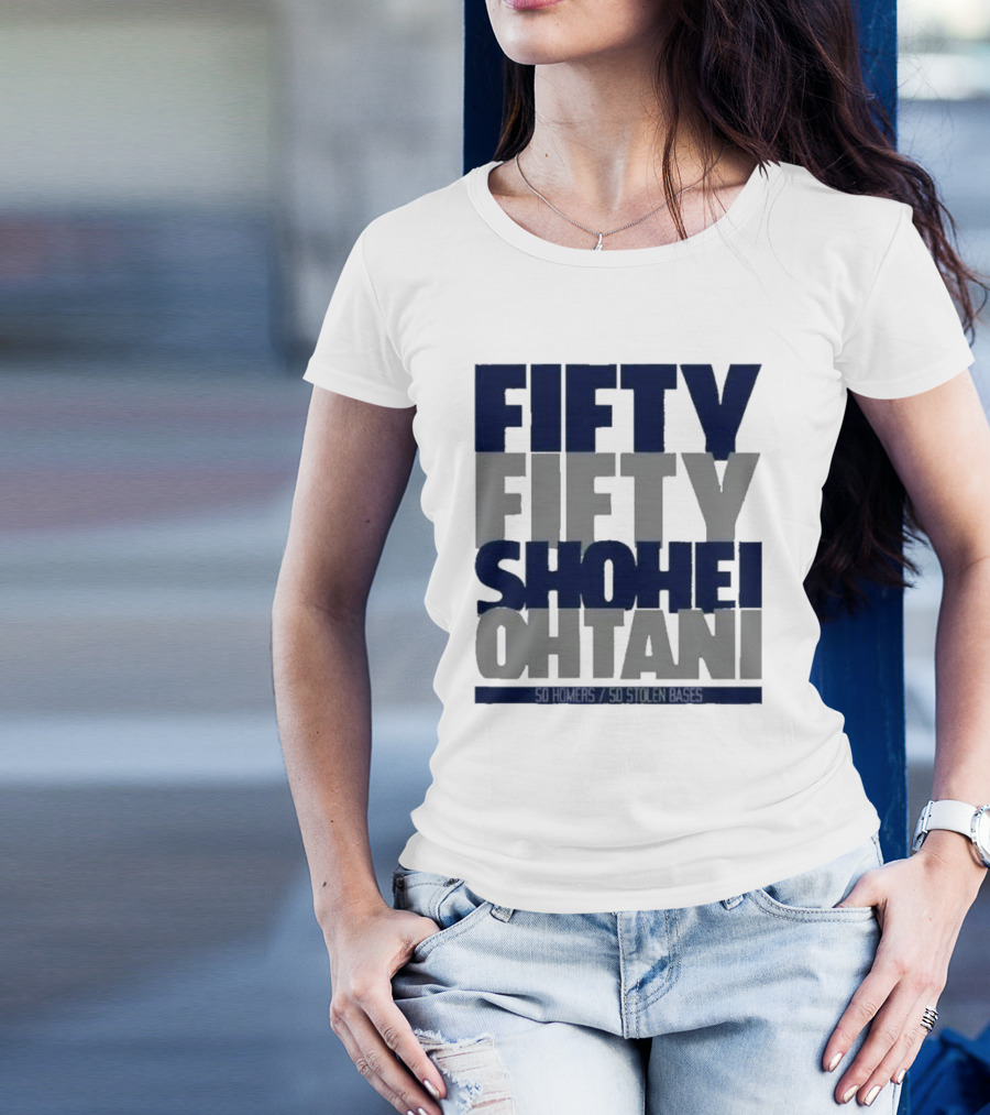 Fifty Fifty Shohei Ohtani 50 Stolen Bases T-Shirt