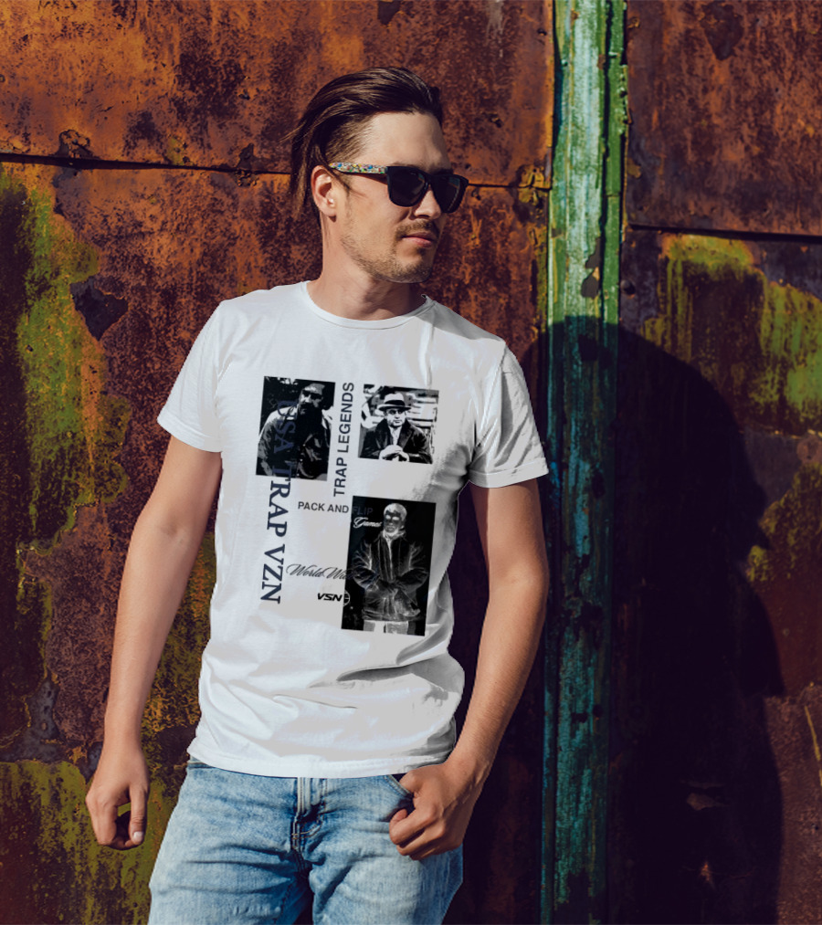 USA Trap VZN Trap Legends Pack And Flip Games World Wide VSN T-Shirt