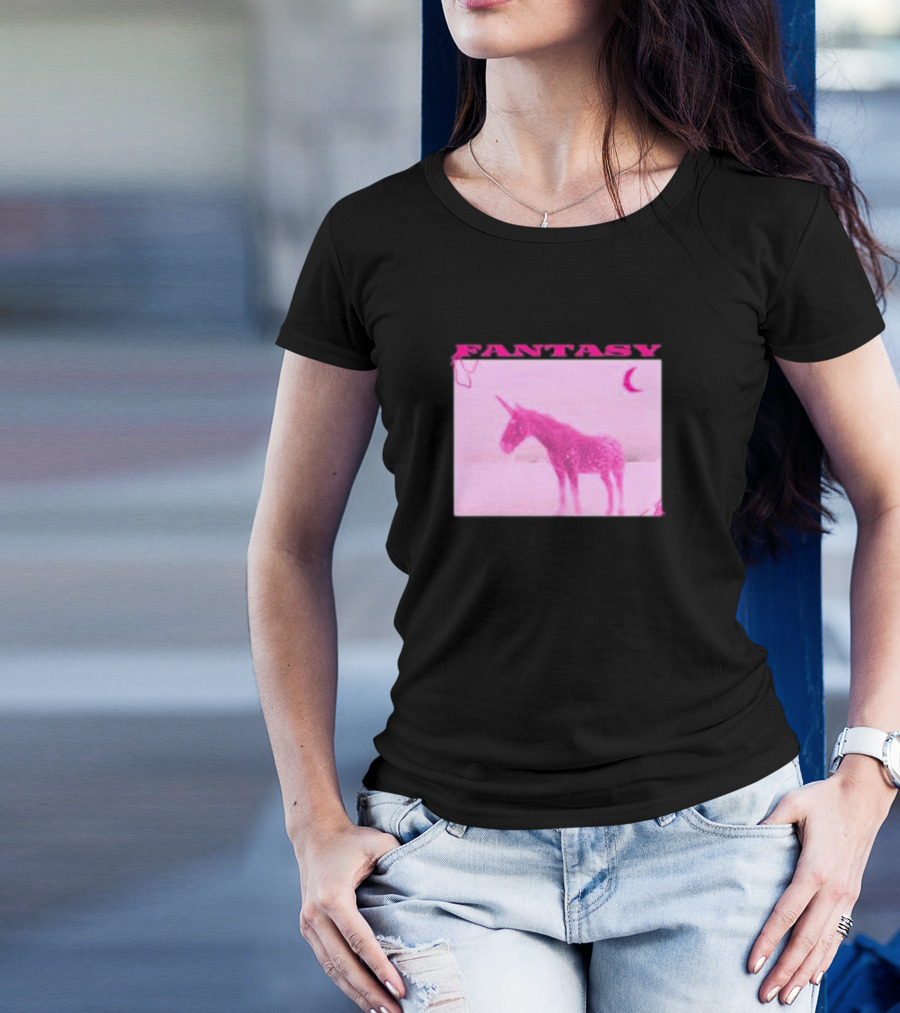 Fantasy Pink Unicorn Indigo De Souza T-Shirt