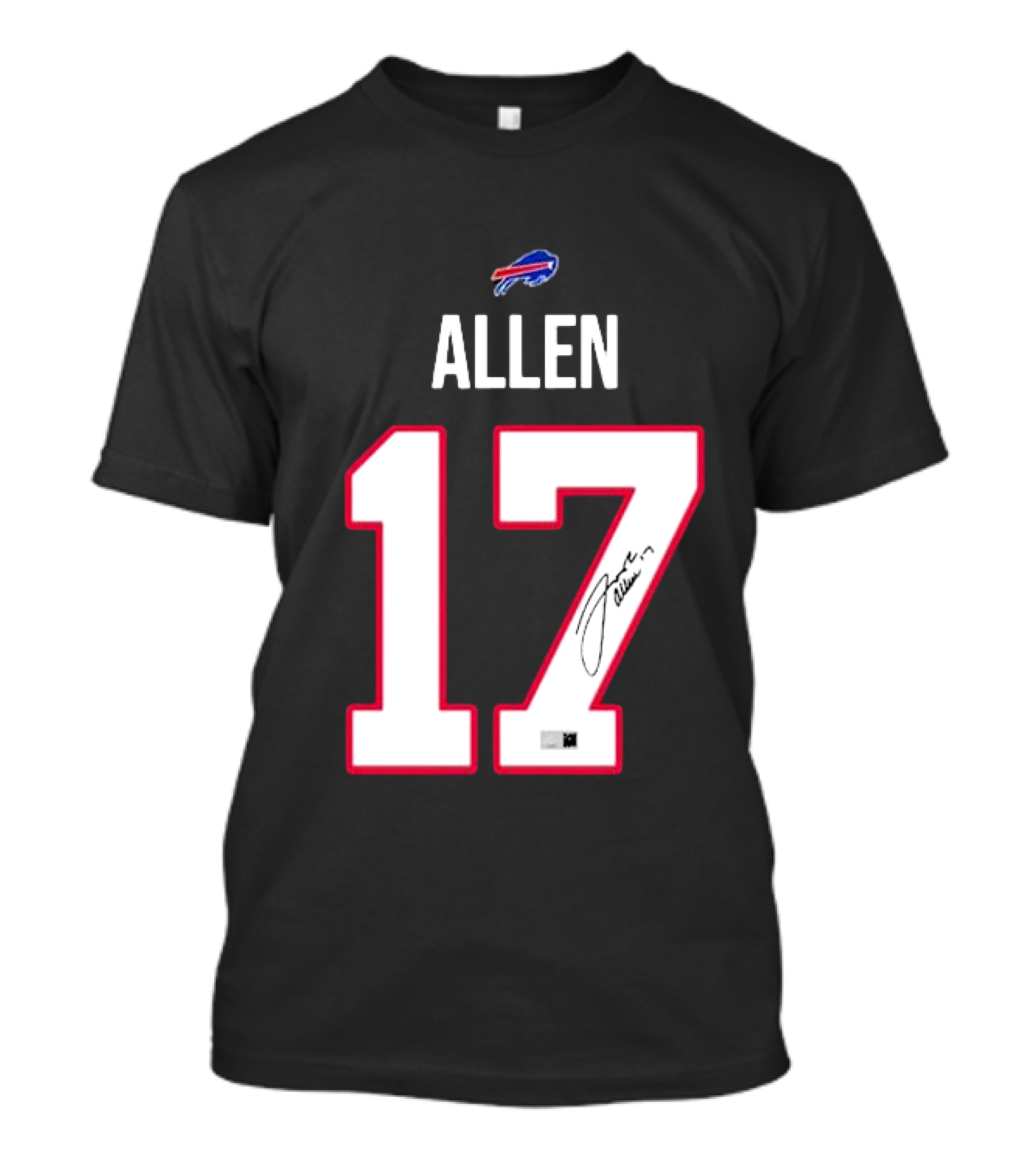 Buffalo Bills Allen 17 Signature Jersey T-Shirt