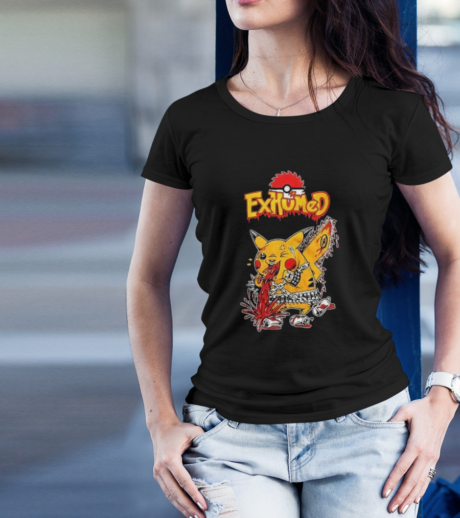 Exhumed Pukemon Darker Corners Parody Pokémon Mashup T-Shirt