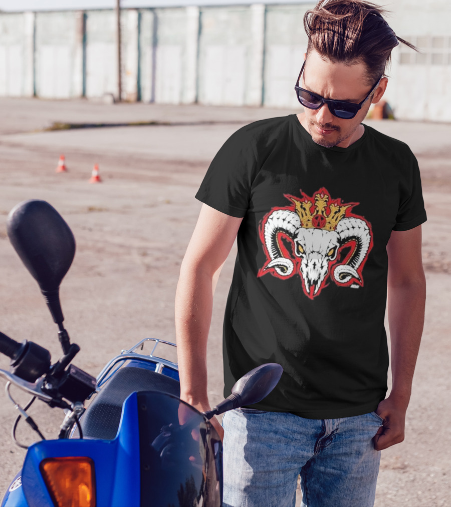 Rope Tuesday Will Ospreay Goated Ram Skull Crown T-Shirt