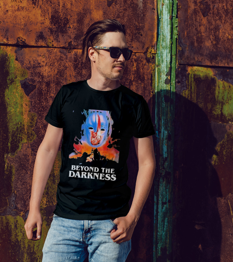 Beyond The Darkness Surreal Mask And Crimson T-Shirt