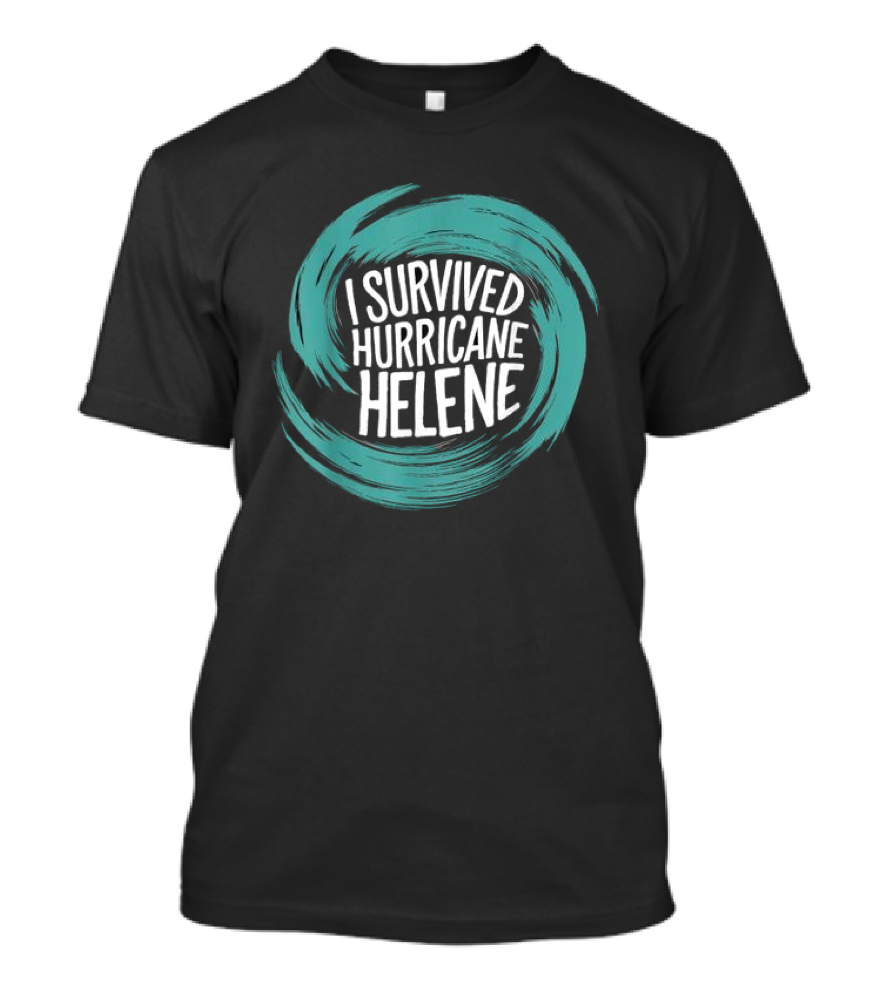 I Survived Hurricane Helene Circular Swirl T-Shirt