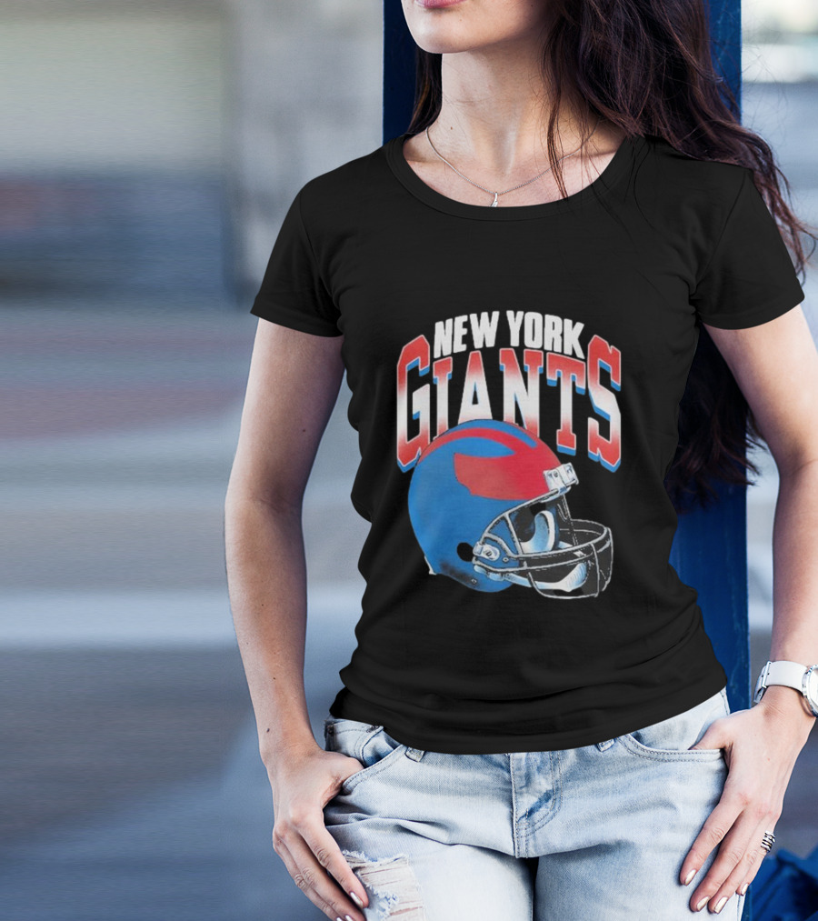NEW YORK GIANTS GRADIENT HELMET BLUE RED T-Shirt