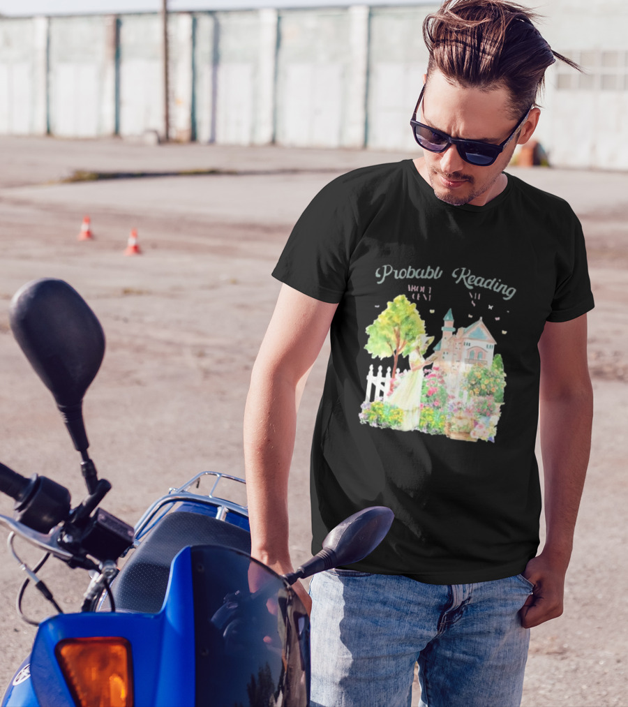 Opal And June Probably Reading About Dukes Victorian Garden Scene T-Shirt