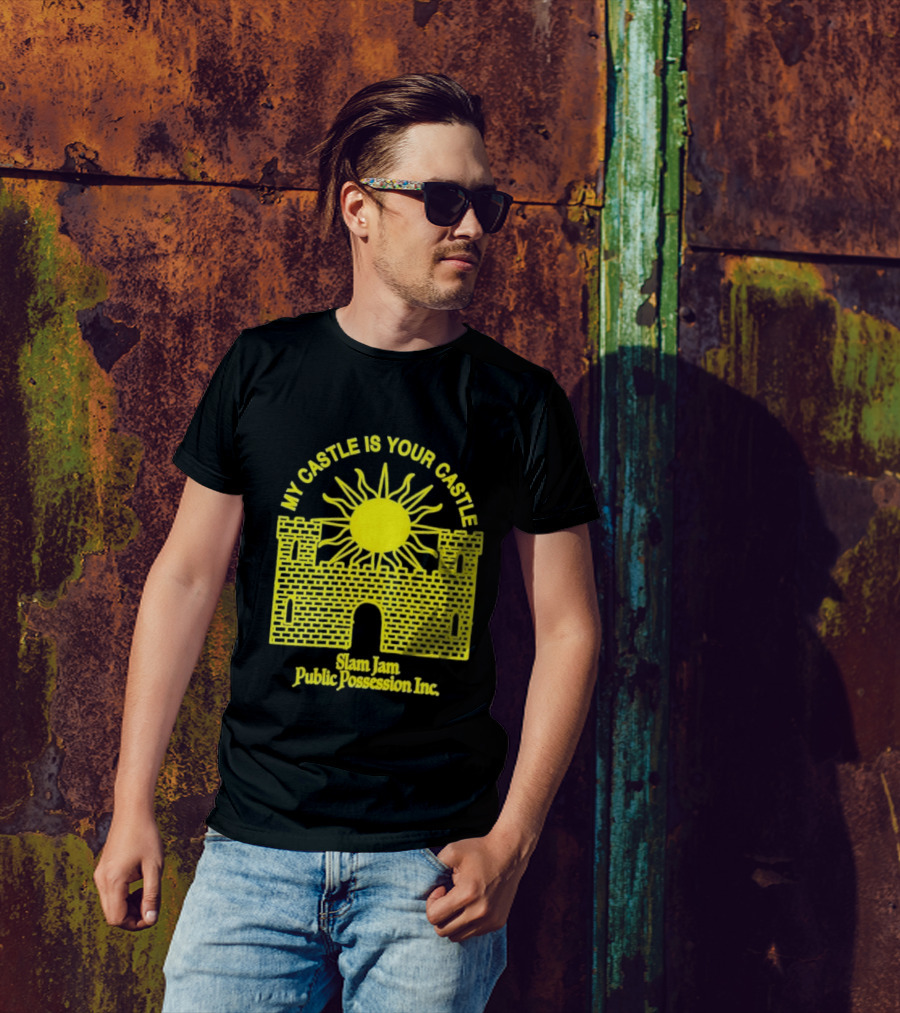 My Castle Is Your Castle Sun Design Slam Jam Public Possession Inc T-Shirt