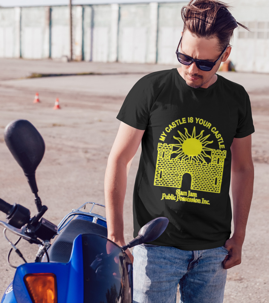 My Castle Is Your Castle Sun Design Slam Jam Public Possession Inc T-Shirt